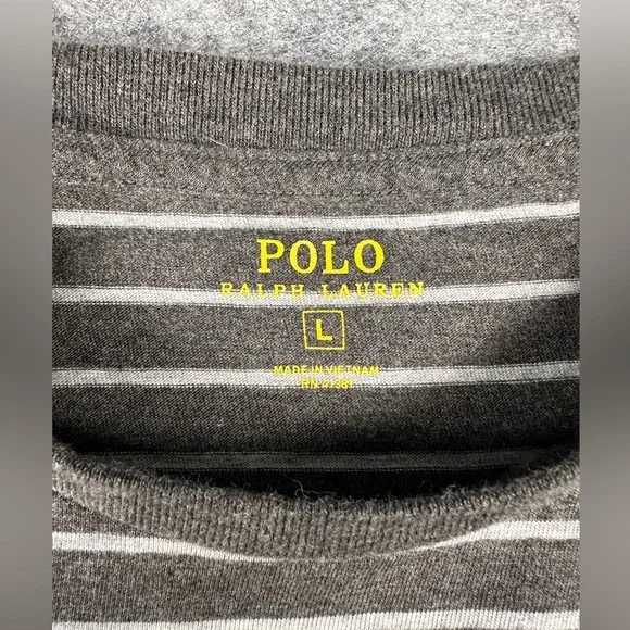 NWOT Polo Ralph Lauren Men's Large striped t-shirt - Picture 5 of 6
